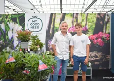Father and son, Tom and Viktor Leybaert of Leybaert, a rhododendron nursery in Belgium.